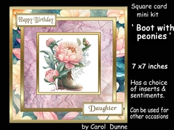 SC Boot with peonies