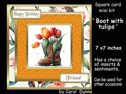 SC Boot with tulips