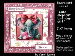 SC Cute elephant birthday gift