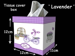 Tissue box cover Lavender