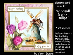 SC Windmill & pink tulips