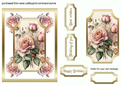 Antique rose 5x7