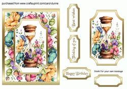 Floral hourglass