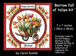 Barrow full of tulips mini kit