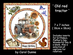Old red tractor