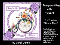 Penny-farthing with flowers