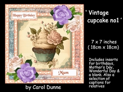 Vintage cupcake no1