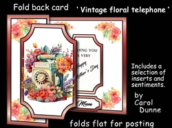 FB Vintage floral telephone