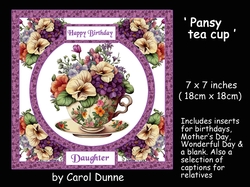 SC Pansy tea cup