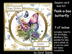 SC Peek-a-boo butterfly
