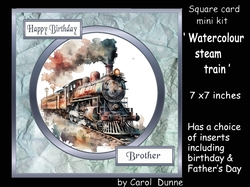 SC Watercolour steam train