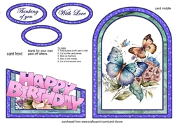 Cutaway Blue Butterfly
