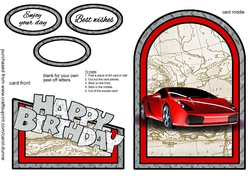 Cutaway Red fast car