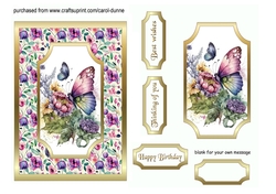Peekaboo Butterfly 5x7