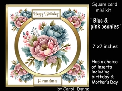 SC Blue & pink peonies