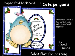 FB Shaped Cute penguins