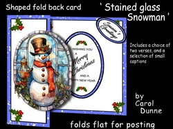 FB Stained glass Snowman