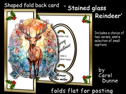 FB Stained glass Reindeer