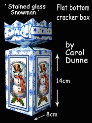 CB Stained glass snowman