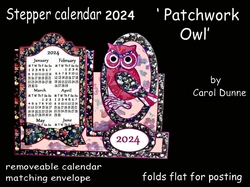 2024 Calendar Patchwork owl