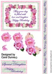Pink Roses Border