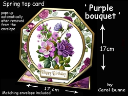 Octagon spring top Purple bouquet