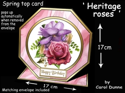 Octagon spring top Heritage roses