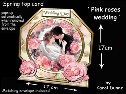 Octagon spring top Pink roses wedding