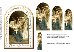Arched card Angels lullaby