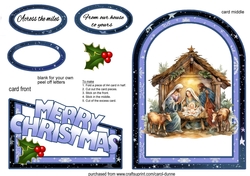 Cutaway Nativity scene