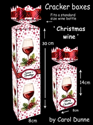 Cracker Bottle boxes Christmas wine
