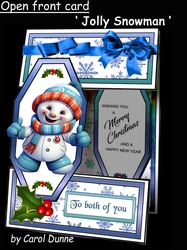 Open front Jolly snowman
