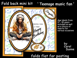 Fold back Teenage music fan