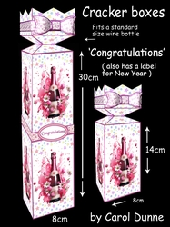 Cracker Bottle box Congratulations