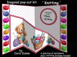 Diagonal pop-out Knitting