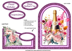 Cutaway Champagne with flowers