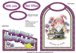 Cutaway Garden gnome (birthday)