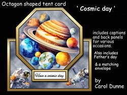 Tent card Cosmic birthday