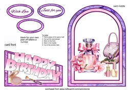 Cutaway-Perfume & make up.