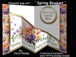 Diagonal pop-out Spring Bouquet MD