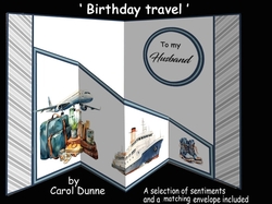Diagonal Pop-out Birthday travel