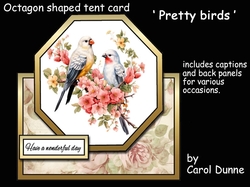 Octagon tent Pretty birds