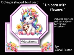 Unicorn with flowers