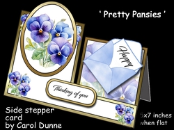 Side stepper Pretty Pansies