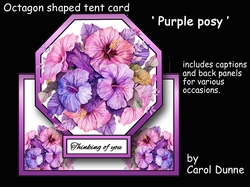 Octagon tent Purple posy