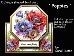 Octagon tent Poppies