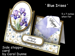 Side stepper Blue Irises