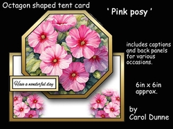 Octagon tent Pink posy