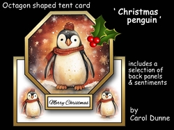 Octagon tent Christmas penguin