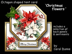 Octagon tent Christmas flowers